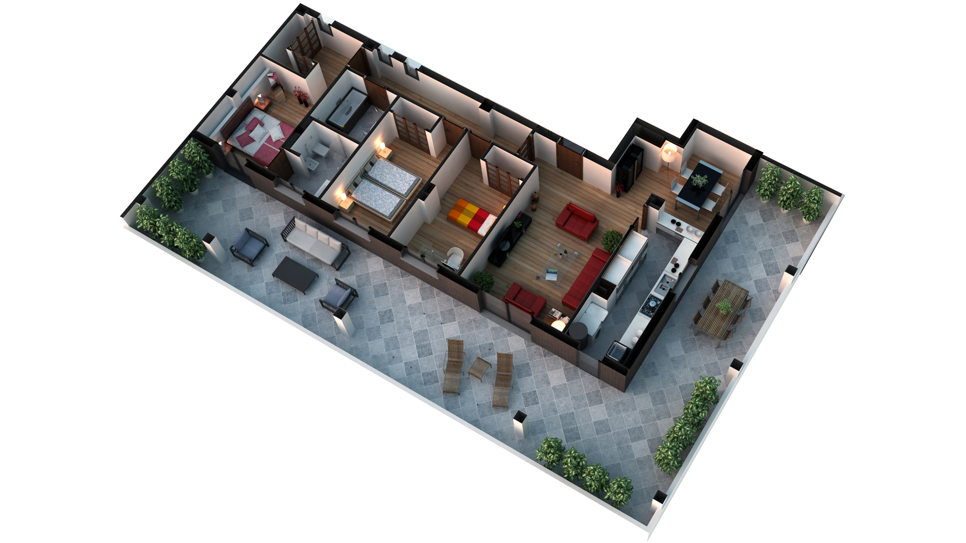 Estudio viviendas tipo Residencial Nevada